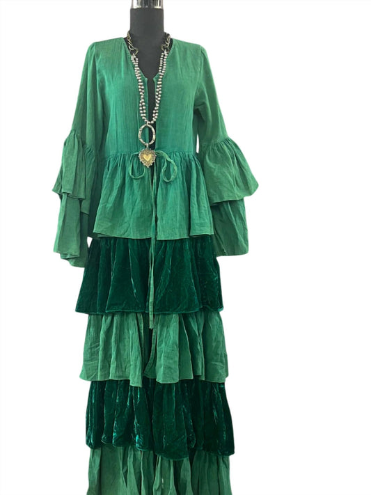 A Rare Bird - Floor Length Ruffled Duster