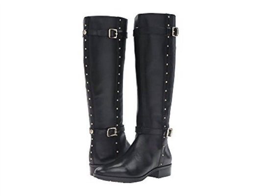 Vince Camuto - Women's Studded Leather Tall Riding Boots