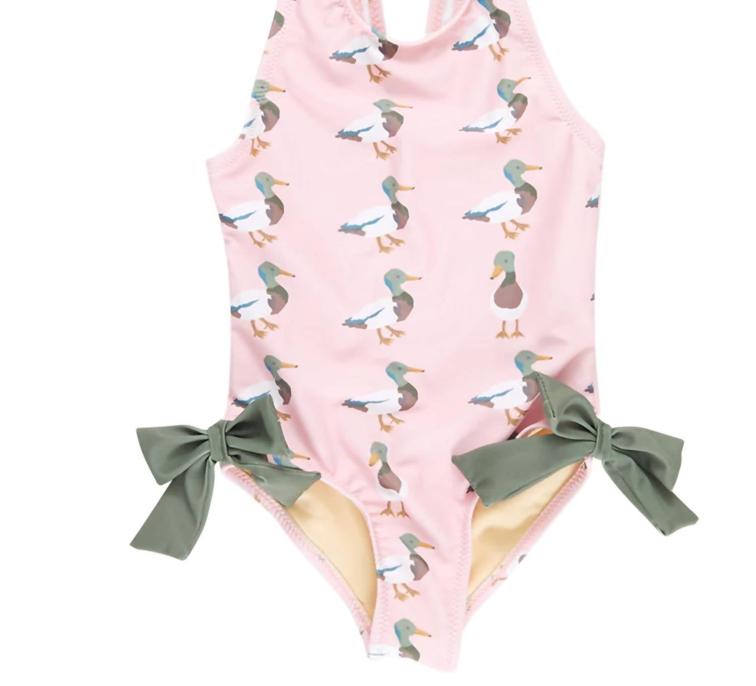 Pink Chicken - Girl's Mallard Friends Swimsuit