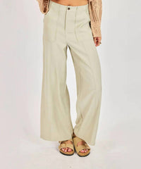 Sadie & Sage Agave Kiss Pants in sage - women's pants