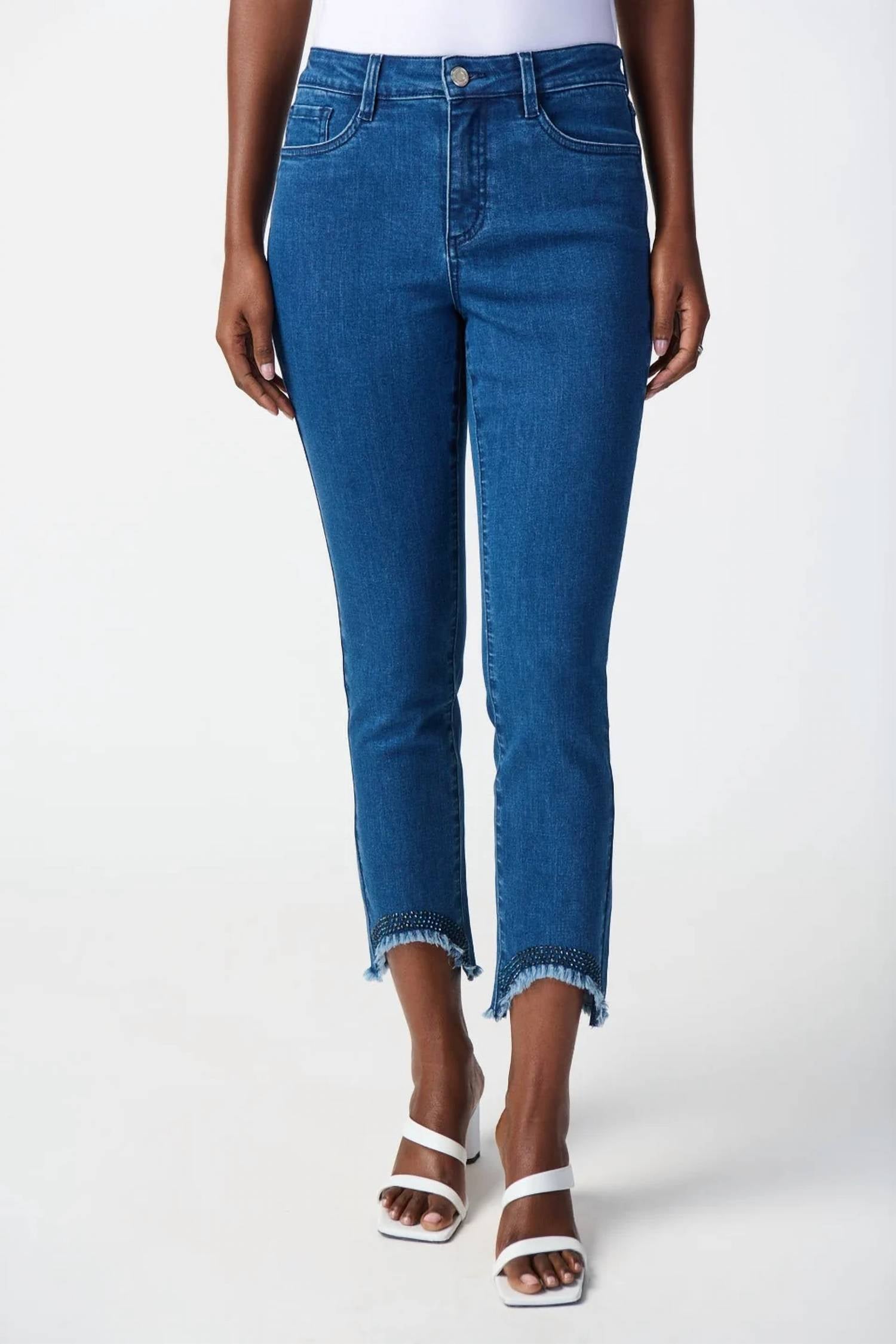 Joseph Ribkoff - EMBELLISHED HEM JEANS