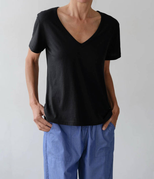 Donni. - Jersey Relaxed V-neck Top