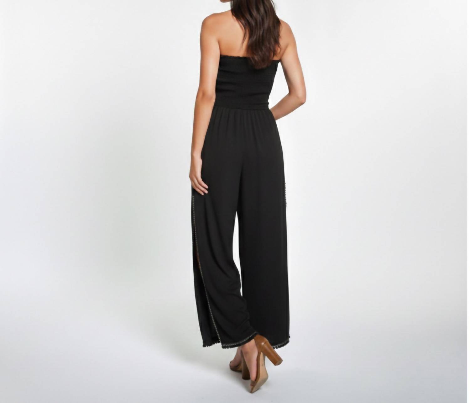 Peixoto - Harriet Strapless Smocked Jumpsuit