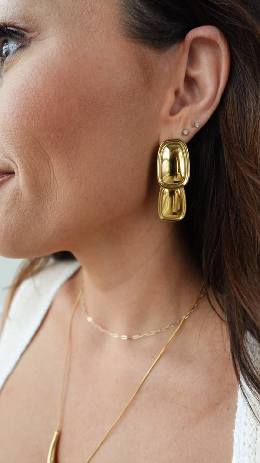 Chansuttpearls - Women's Double Drop Earrings