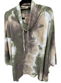 Pixi + Ivy Women's Oversize Tunic Top in camo - women's shirt