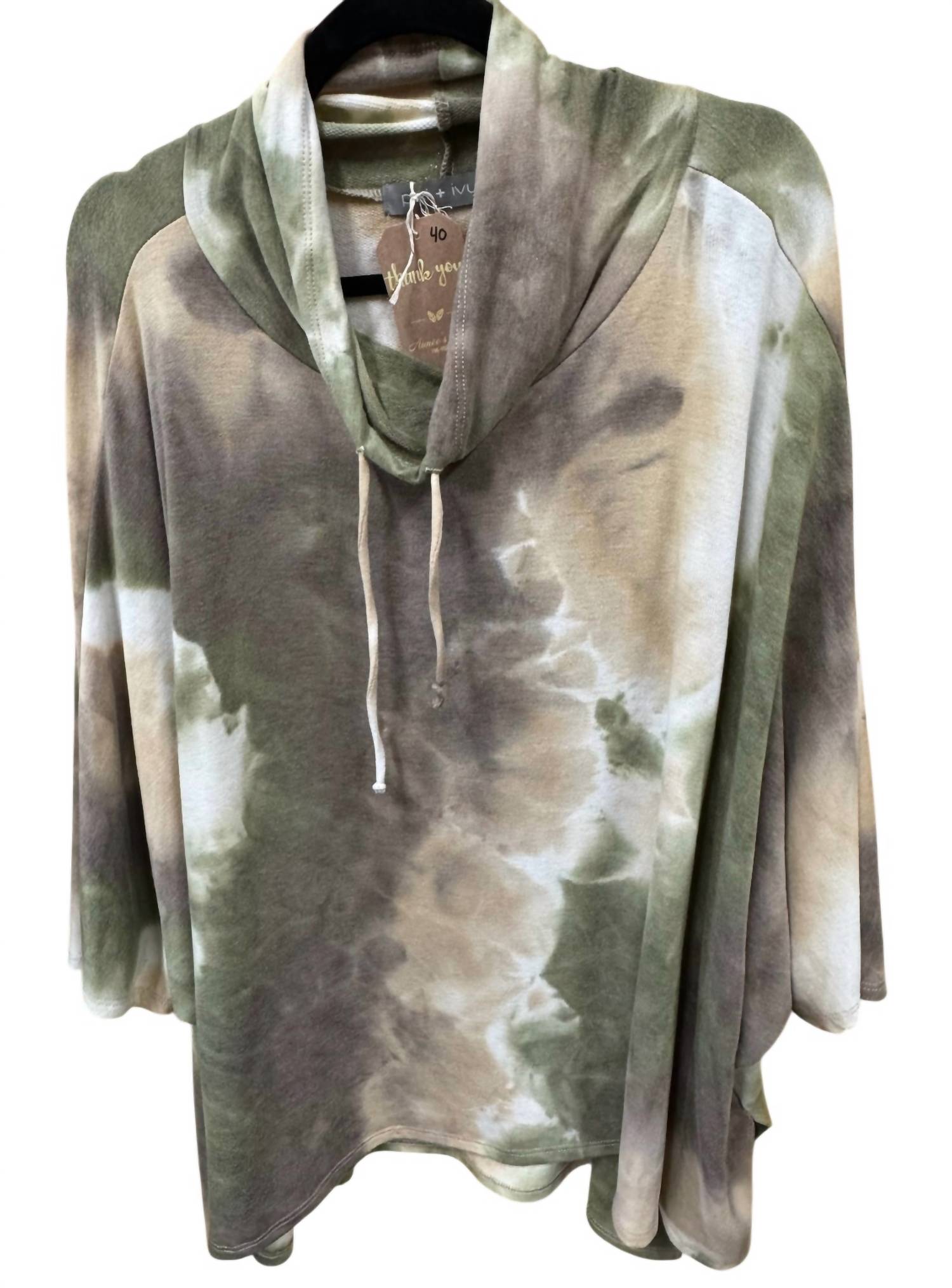 Pixi + Ivy Women's Oversize Tunic Top in camo - women's shirt