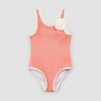 Miles Baby - Rosette Piped One Piece Swimsuit