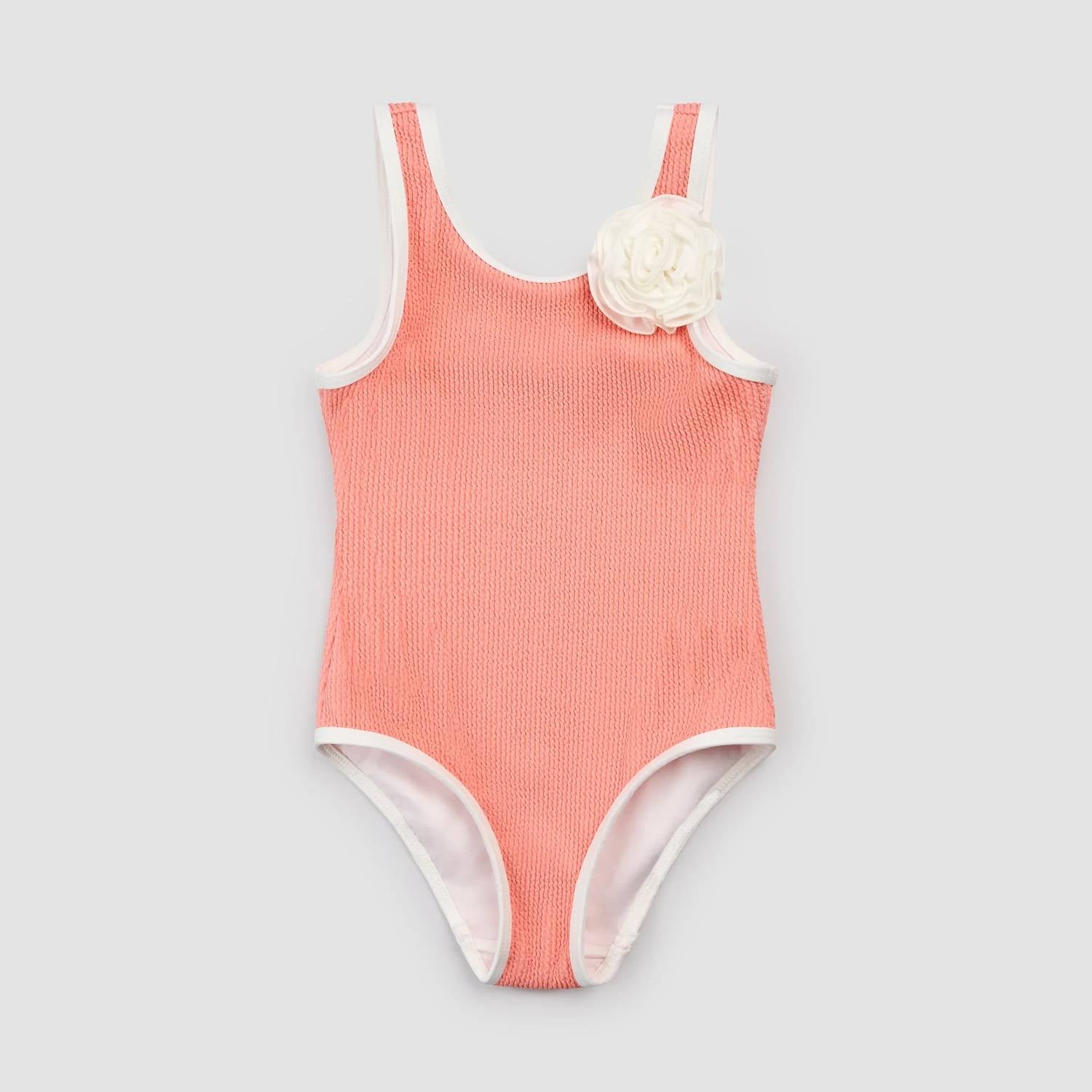 Miles Baby - Rosette Piped One Piece Swimsuit
