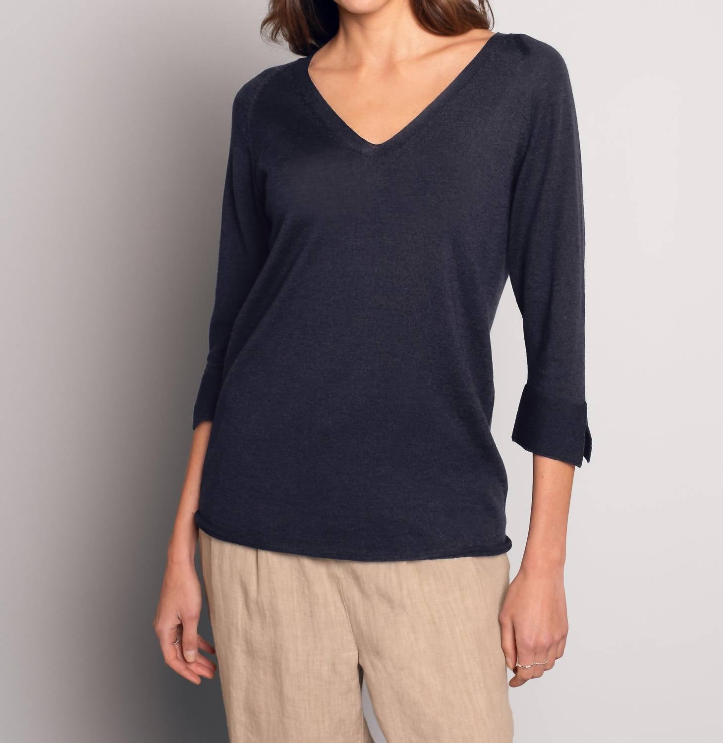 Celtic & Co. - Fine Knit Merino V-Neck Sweater