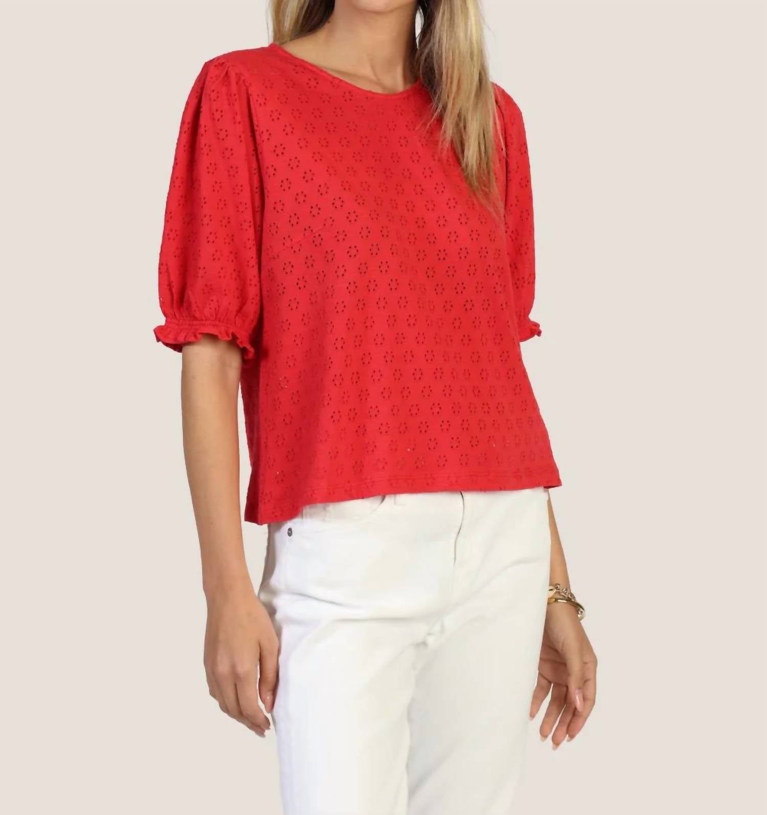 Dylan - Wyatt Knit Embroidery Blouse