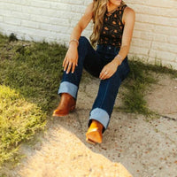 2Flyco - Mid Rise Line Drive Jeans