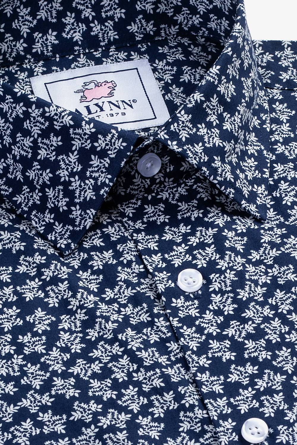 Alynn - Men's Brooks Floral Untuckable Dress Shirt