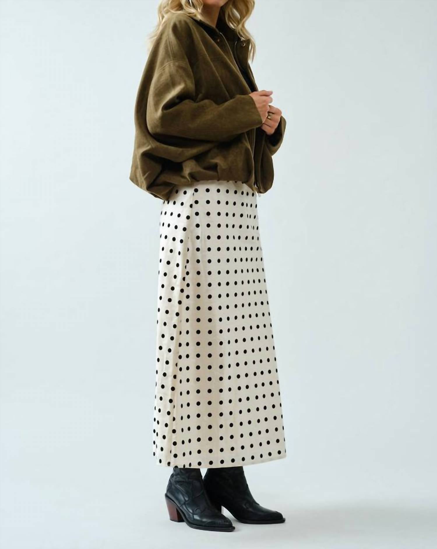 Spice Alley - Dotty Midi Skirt