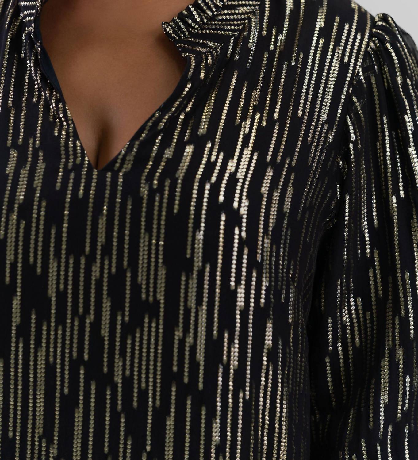 Emily Lovelock - Hailey Lurex Blouse - Plus