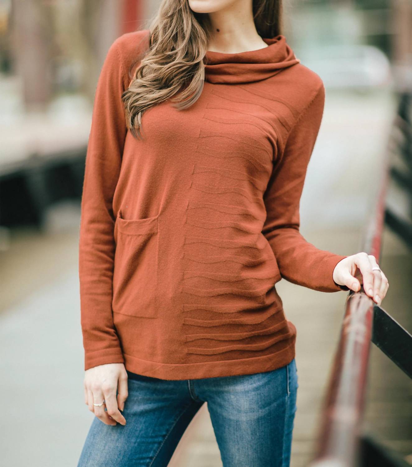 Papillon - Knit Cowl Neck Sweater