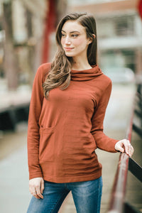 Papillon - Knit Cowl Neck Sweater