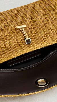 Veronica Beard - Women's Anchor Clutch Raffia Bag