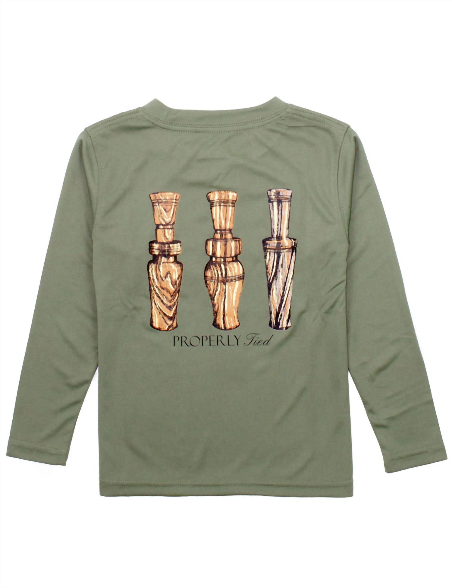 Properly Tied - Boy's Long Sleeve Performance Tee Polo