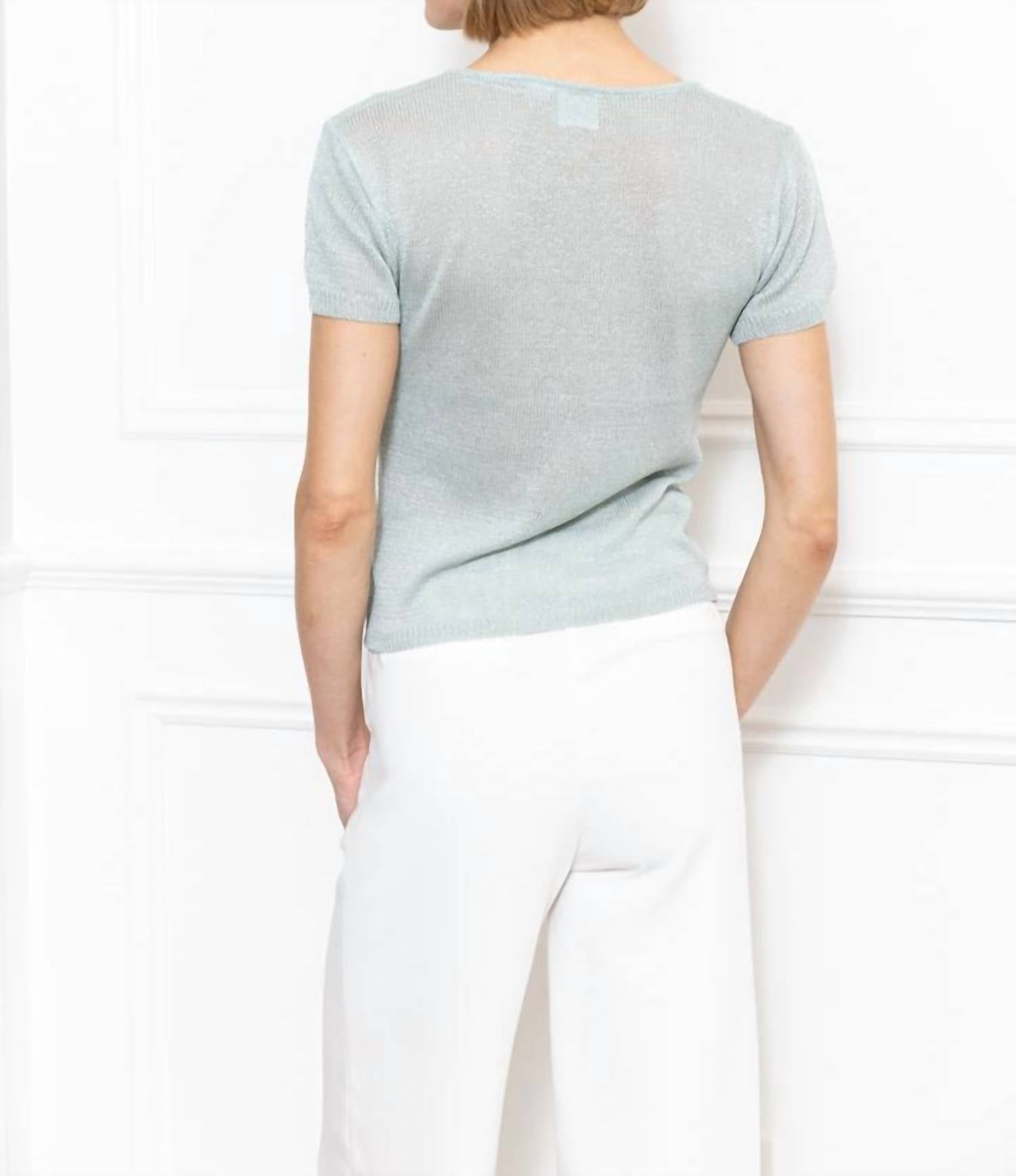 Zero Degree Celsius - Rhinestone Lurex Sweater
