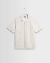 Wax London - Didcot Double-weave Seersucker Short-sleeve Shirt
