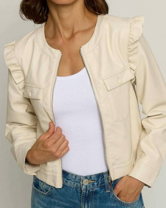 Central Park West - Ruffle Vegan Jacket