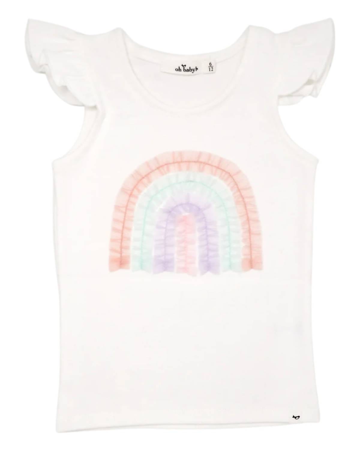 Oh Baby! - Girl's Rainbow Tulle Tank Top