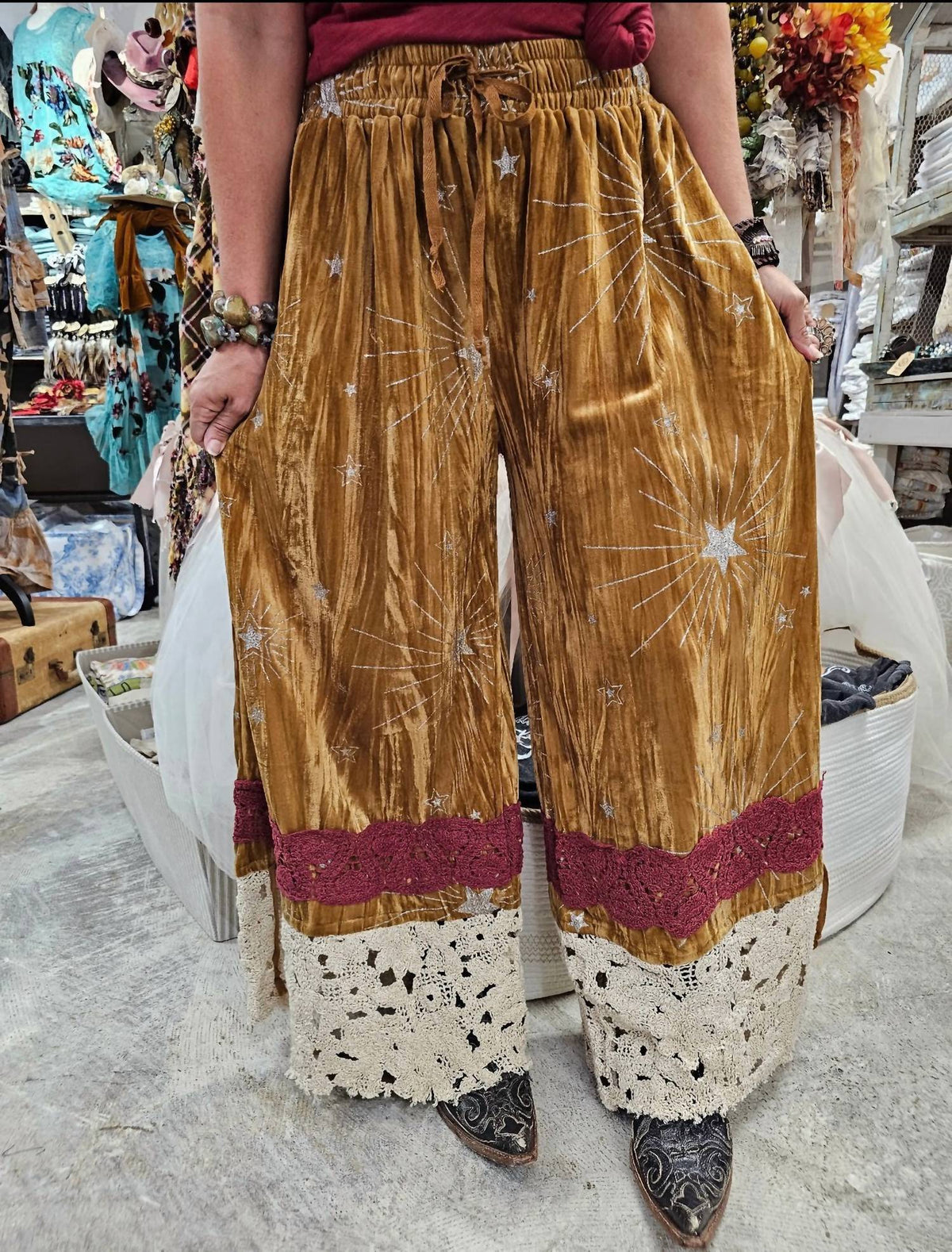 A Rare Bird - Crochet Flowers And Velvet Pantaloons