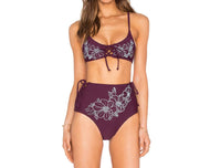 REHA HIGH WAISTED BIKINI BOTTOM SWIMSUIT