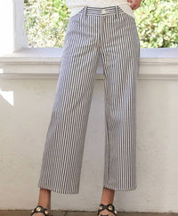 Karen Kane - Stripe Cropped Jeans