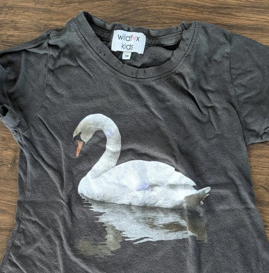 Wildfox - Girls Swan Print T-shirt