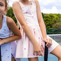 Lola + The Boys - Girls Heart Scuba Tennis Dress