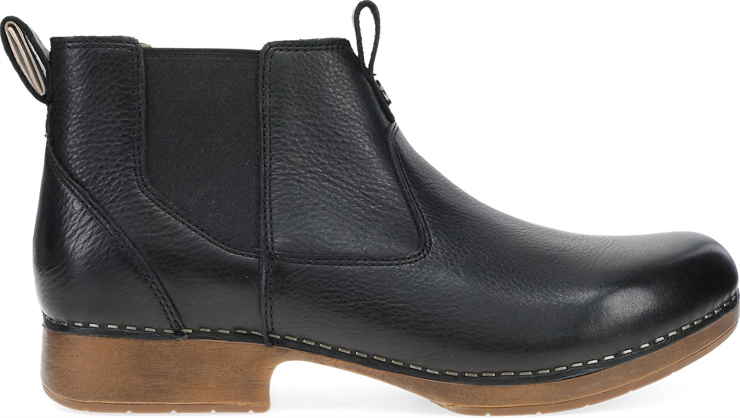 dansko Women's Michele Chelsea Boots in black - women's shoe - detail view