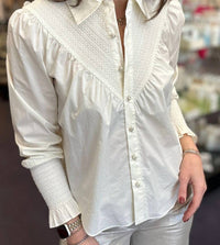 Flora Bea Meri Marshmallow Top in white - women's t-shirt - alternate view
