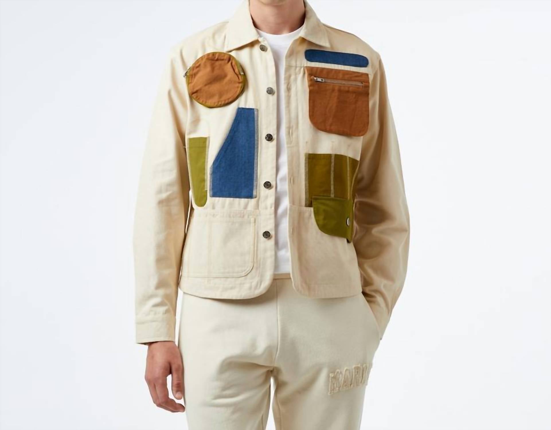 MARKET Workstation Overshirt in beige - men's shirt