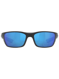 Costa Del Mar Men's Whitetip Reader Sunglasses in blackout blue mirror - men's accessory - detail view