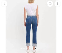 Vanilla Monkey - Vervet High Rise Cuffed Slim Straight Jeans