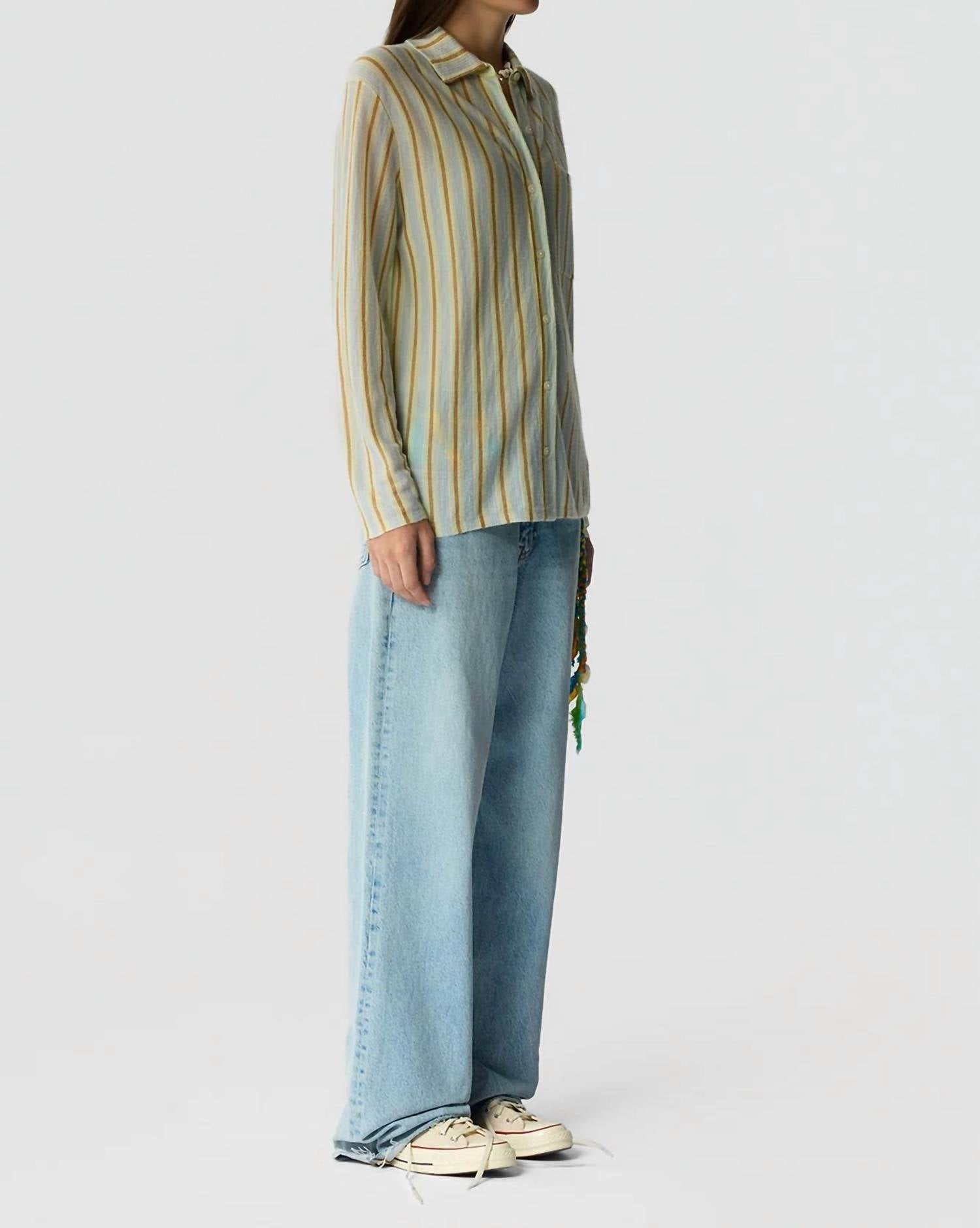 Guest In Residence - Fine Stripe Showtime Shirt