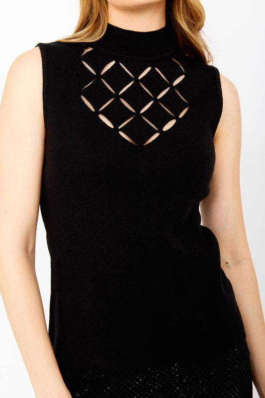 Frank Lyman - High Neck Sleeveless Top