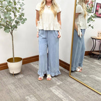 Hem & Thread - Linen Side Tie Top
