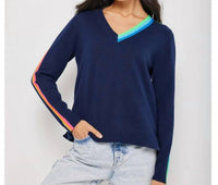Lisa Todd - Multi V-neck Long Sleeve Sweater