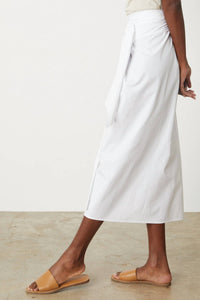 Velvet By Graham & Spencer - Leena Cotton Tie Front Skirt