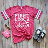 Sweet Caroline Boutique - Women's Fight Like A Girl Cancer Tee