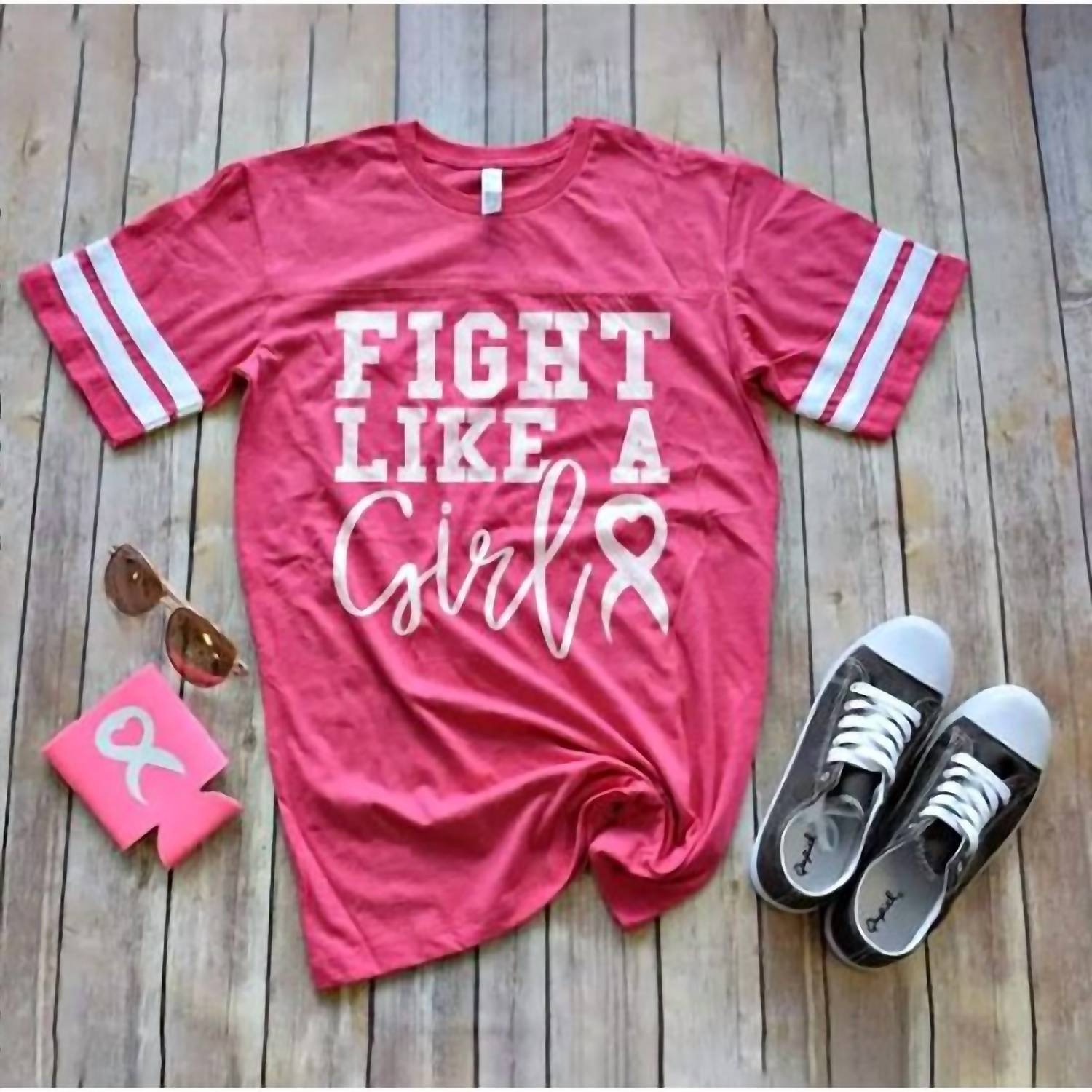 Sweet Caroline Boutique - Women's Fight Like A Girl Cancer Tee