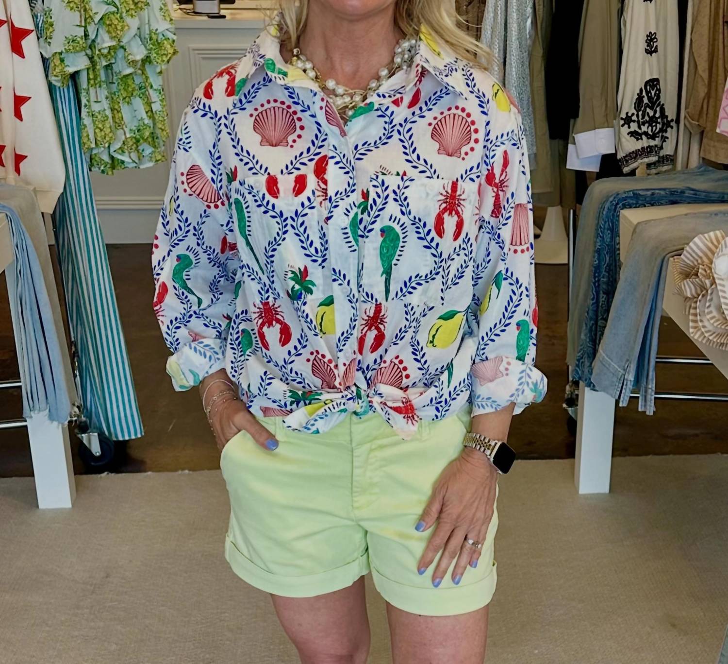 Ivy Jane - Sanibel Long Sleeve Button Up Shirt