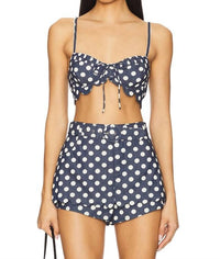 For Love & Lemons - Dolly Denim Dot Skort