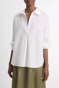 Vince - Cotton Half Placket Shirt
