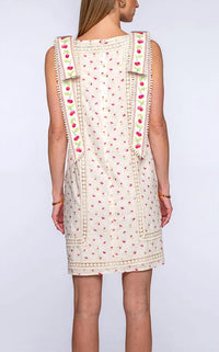 Elizabeth James The Label Nell Dress in cherries - women's dress - detail view