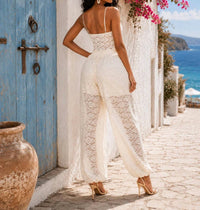 Little Secret Of Mine - Floral Lace Pant Set