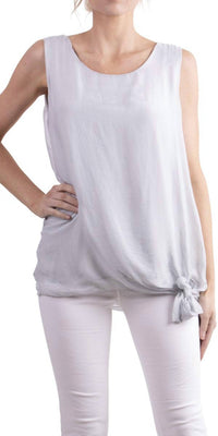 Gigi Moda - Paola Scoop Neck Silk Tank Top