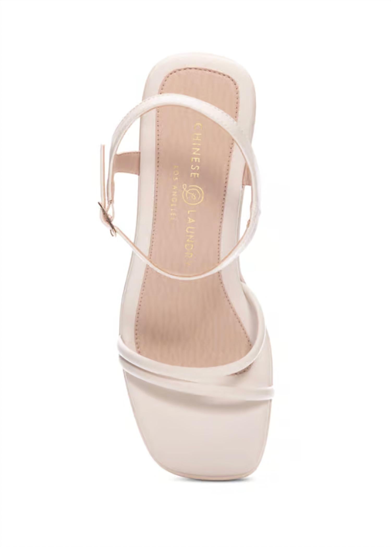 CHINESE LAUNDRY Women's Avianna Platform Sandal in cream - women's heels - alternate view